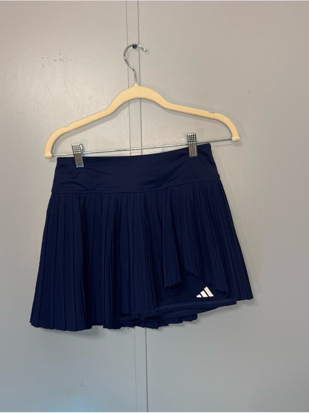 adidas Navy Pleated Athletic Skort